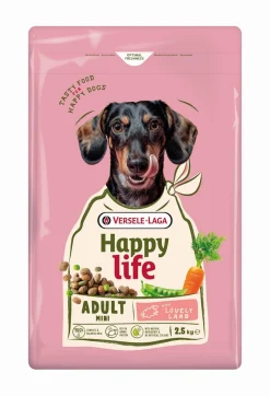 Werelddierendag|Hond Voeding|ohgreen Hondenbrokken happy life adult mini met lam 2,5kg