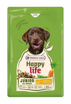 Werelddierendag|Hond Voeding|ohgreen Hondenbrokken happy life junior met kip 2,5kg