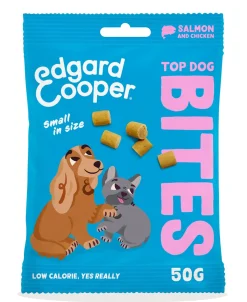 Hond Voeding|ohgreen Hondensnack treats top dog bites met zalm en kip