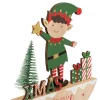 Thema Holiday|Kerstdecoratie|ohgreen Houten decoratie elf h17cm