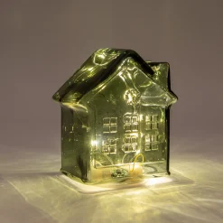 Deco Verlichting Binnen|ohgreen Huisje glas 10led
