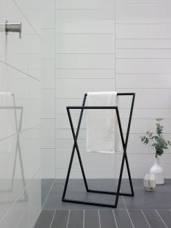 Badkamer|ohgreen Icon handdoekenrek zwart
