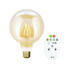 Verlichting|Ecocheques|ohgreen Idual filament bulb g125 e27 806lm ambergoud + remote