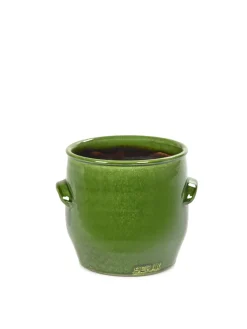 Potten En Vazen|ohgreen Jars Pot handles groen d16 h16