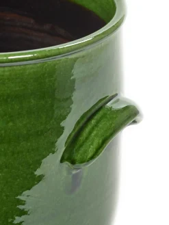 Potten En Vazen|ohgreen Jars Pot handles groen d16 h16