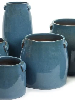 Potten En Vazen|ohgreen Jars Pot tabor s blue d22h19