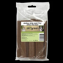 Hond Voeding|Werelddierendag|ohgreen Jerkey strip rund 215gr/zak