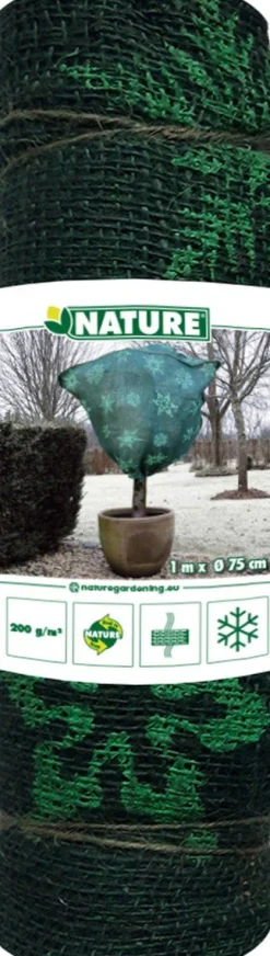 Winter|ohgreen Jutehoes H100xØ75cm groen met aantrekkoord