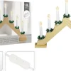 Deco Verlichting Binnen|ohgreen Kaarsenbrug hout 7 lampen