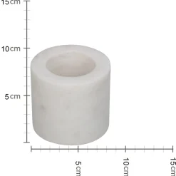 Sfeermakers|ohgreen Kandelaar marmer wit 6.5x6.5x5.5cm