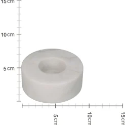 Sfeermakers|ohgreen Kandelaar marmer wit 9x9x3cm