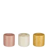 Sfeermakers|ohgreen Kandelaar oranje roze off white 3 assorti - h5xd5cm