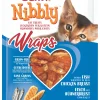 Kat Voeding|ohgreen Kattensnack nibbly wraps kip & vis 30g