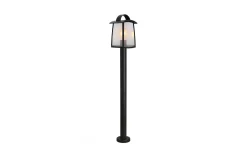 Verlichting|ohgreen Kelsey tuinpaal - waterglas mat zwart e27 40w