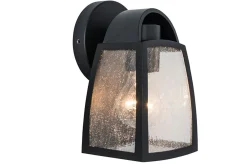 Verlichting|Ecocheques|ohgreen Kelsey wandlamp - helder glas mat zwart e27 40w