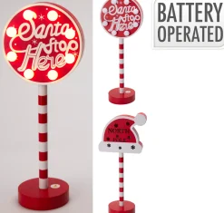Deco Verlichting Binnen|Thema Holiday|ohgreen Kerst deco led hout 29cm