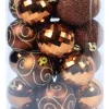 Kerstballen|ohgreen Kerstbal bruin (30sts)