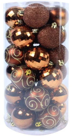 Kerstballen|ohgreen Kerstbal bruin (30sts)