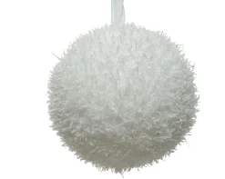 Kerstballen|ohgreen Kerstbal foam ice 10cm wit