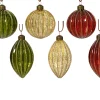 Thema Classic|Kerstballen|ohgreen Kerstbal glas lijnen glitters