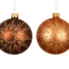 Kerstballen|Thema Luxury|ohgreen Kerstbal glas mat glinsterende ster