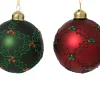 Thema Classic|Kerstballen|ohgreen Kerstbal glas mat met diamanten