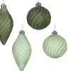 Kerstballen|Thema Cosy|ohgreen Kerstbal glas transparant glitters