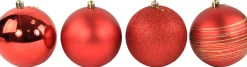 Kerstballen|ohgreen Kerstbal kerstrood (4sts)