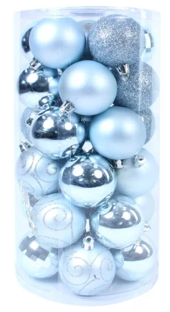 Kerstballen|ohgreen Kerstbal lichtblauw (30sts)