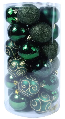 Kerstballen|ohgreen Kerstbal woudgroen (30sts)