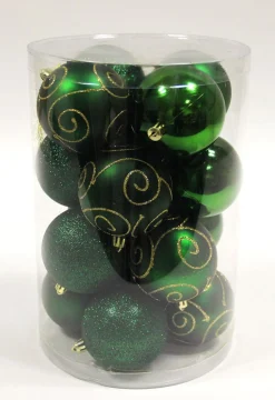 Kerstballen|ohgreen Kerstbal woudgroen (16sts)
