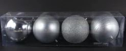 Kerstballen|ohgreen Kerstbal zilver (4sts)