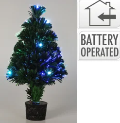 Deco Verlichting Binnen|ohgreen Kerstboom 45cm fiber optic