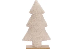 Thema Cosy|Kerstdecoratie|ohgreen Kerstboom plush beige 20x5xh33cm