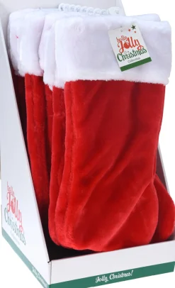 Kerstdecoratie|ohgreen Kerstsok pluche