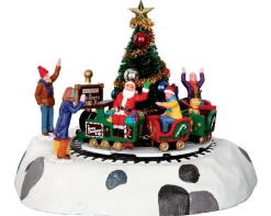 Lemax Kerstdorpen|ohgreen Kindertrein van de kerstman, b/o (4,5v)