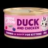 Kat Voeding|ohgreen Kitten eend&kip in saus 85g