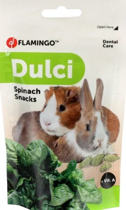Knaagdieren Voeding|ohgreen Knaagdiersnack dulci spinazie 50gr