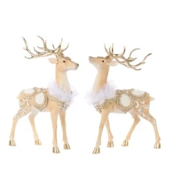 Kerstdecoratie|ohgreen Koninklijk staand hert met zadel