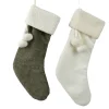 Thema Cosy|Kerstdecoratie|ohgreen Kous polyester fluweel