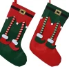 Thema Holiday|Kerstdecoratie|ohgreen Kous vilt elfenbeentjes