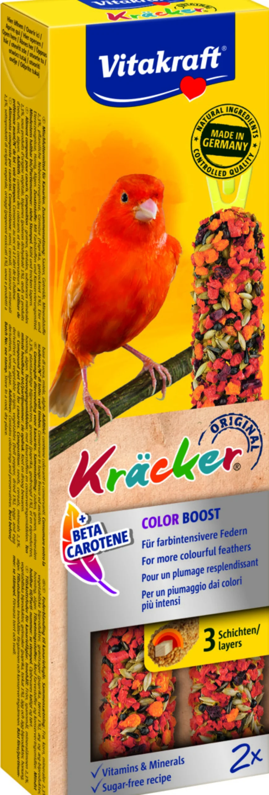 Vogels Voeding|ohgreen Kräcker® colorboost| 2stuks| kanaries