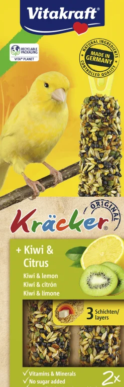 Vogels Voeding|ohgreen Kräcker® kiwi & citrus| 2stuks| kanaries