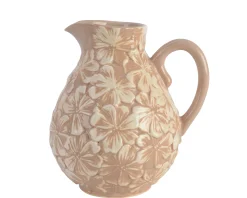 Potten En Vazen|ohgreen Kruik aardewerk 22cm roze