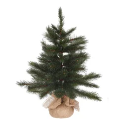 Kerstbomen|Kerstbomen Kunststof|ohgreen Kunstkerstboom m-burlap h60cm