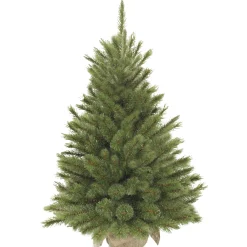 Kerstbomen|Kerstbomen Kunststof|ohgreen Kunstkerstboom m-burlap h90cm