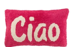 Sfeermakers|ohgreen Kussen cia getuft katoen roze/wit