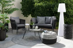 Cosy Corner|ohgreen Kussen miami outdoor polyester zwart/wit