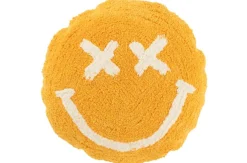 Sfeermakers|ohgreen Kussen smiley getuft katoen oranje/wit