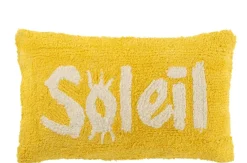 Sfeermakers|ohgreen Kussen soleil getuft katoen geel/wit